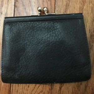 SOLD!!!!!!Black Genuine Leather Coin Purse